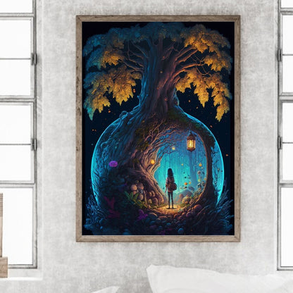 The Explorer And The Secret - Full Round Drill Diamond Painting 30*40CM