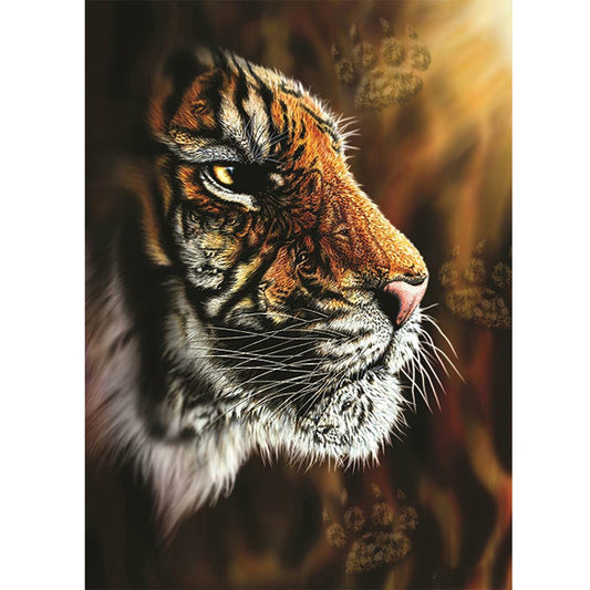 Silent Tiger - Full Round Drill Diamond Painting 40*50CM