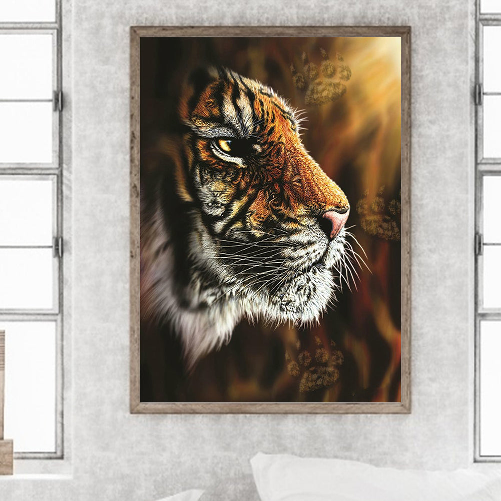 Silent Tiger - Full Round Drill Diamond Painting 40*50CM