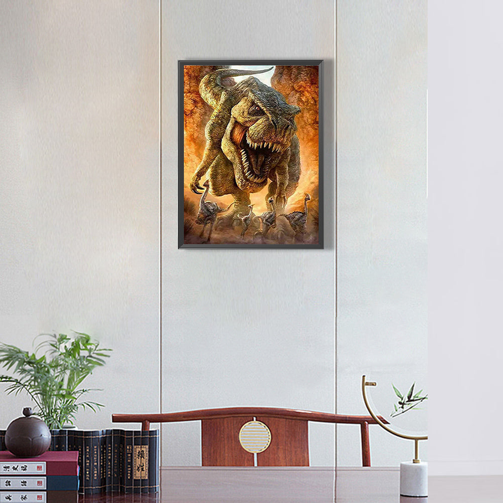 Dinosaur - Full Round Drill Diamond Painting 30*40CM