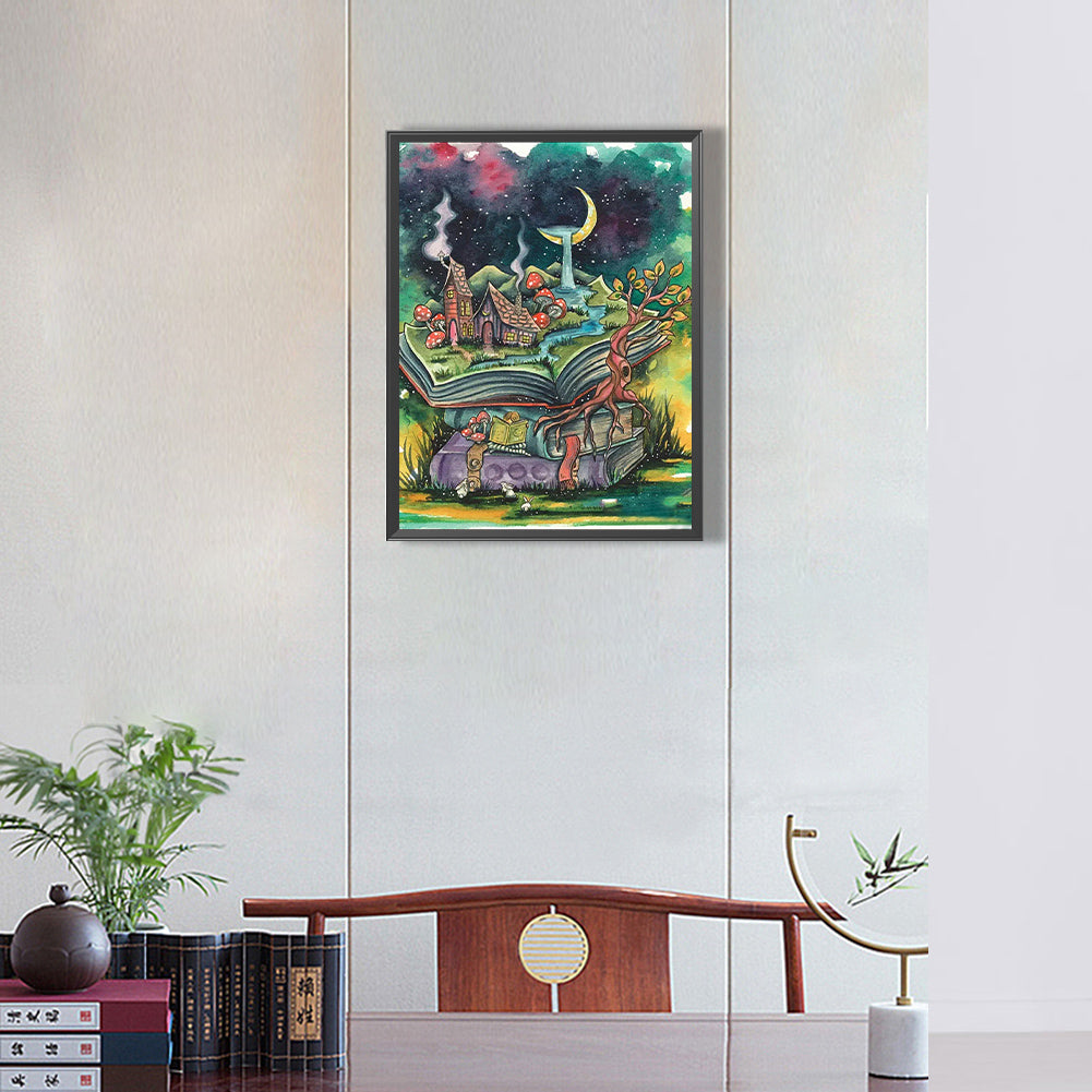 Spring Landscape - Full Round Drill Diamond Painting 30*40CM
