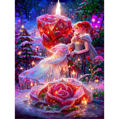 Dream Rose - Full Round Drill Diamond Painting 30*40CM