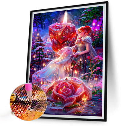 Dream Rose - Full Round Drill Diamond Painting 30*40CM