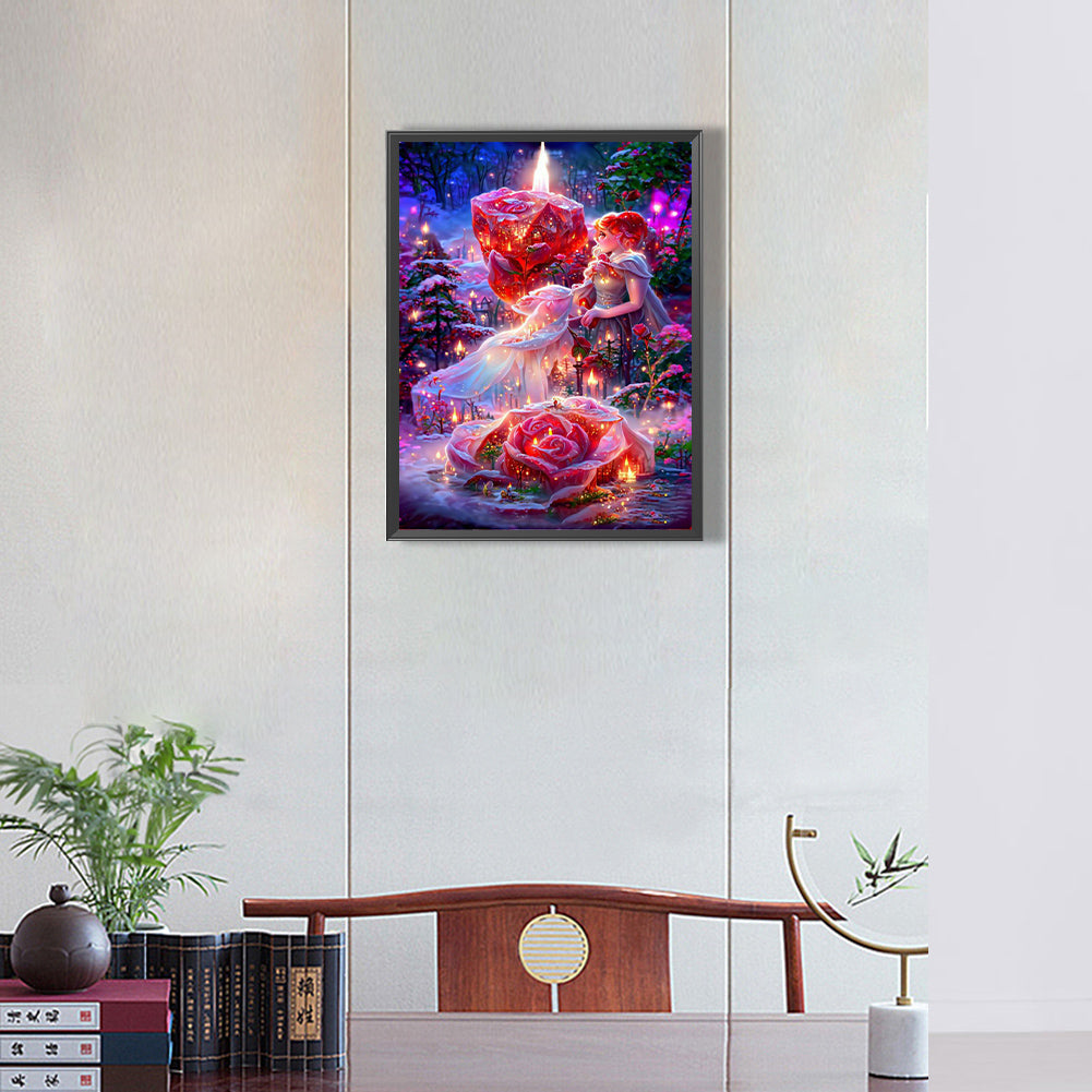 Dream Rose - Full Round Drill Diamond Painting 30*40CM