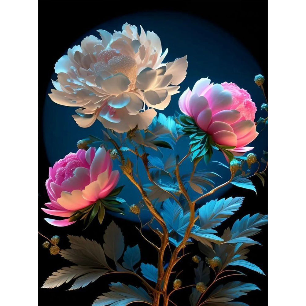 The Flowers - Full Round Drill Diamond Painting 30*40CM