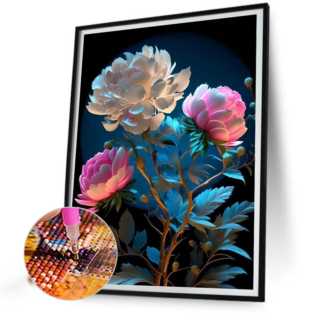 The Flowers - Full Round Drill Diamond Painting 30*40CM