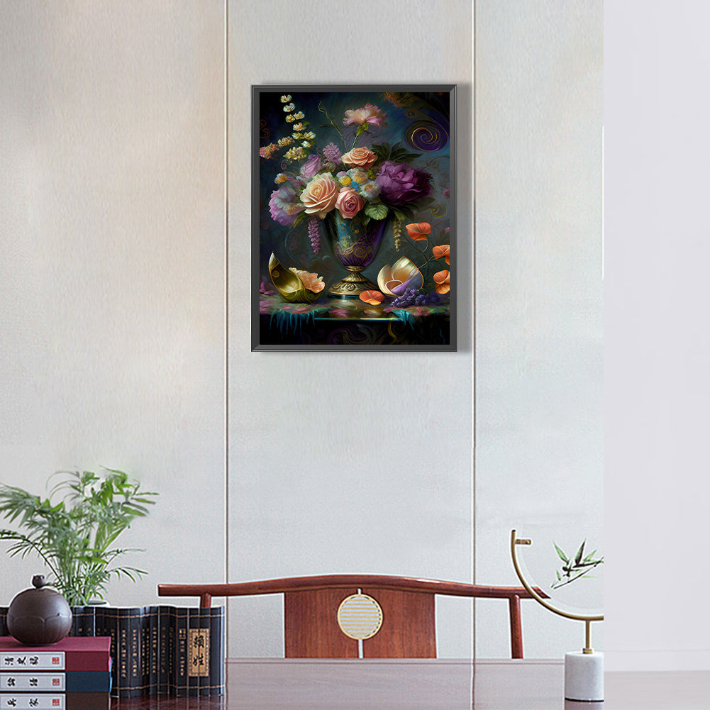 The Flowers - Full Round Drill Diamond Painting 30*40CM