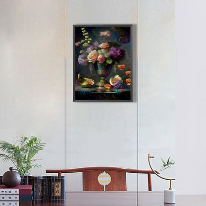 The Flowers - Full Round Drill Diamond Painting 30*40CM