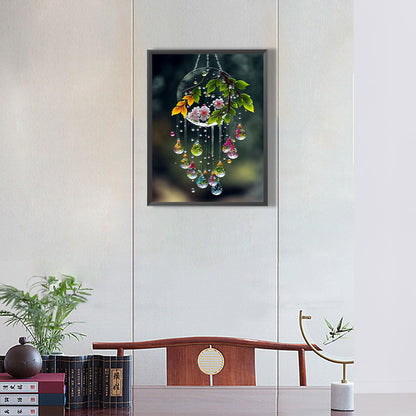 Dream Catcher With Flowers - Full Round Drill Diamond Painting 30*40CM
