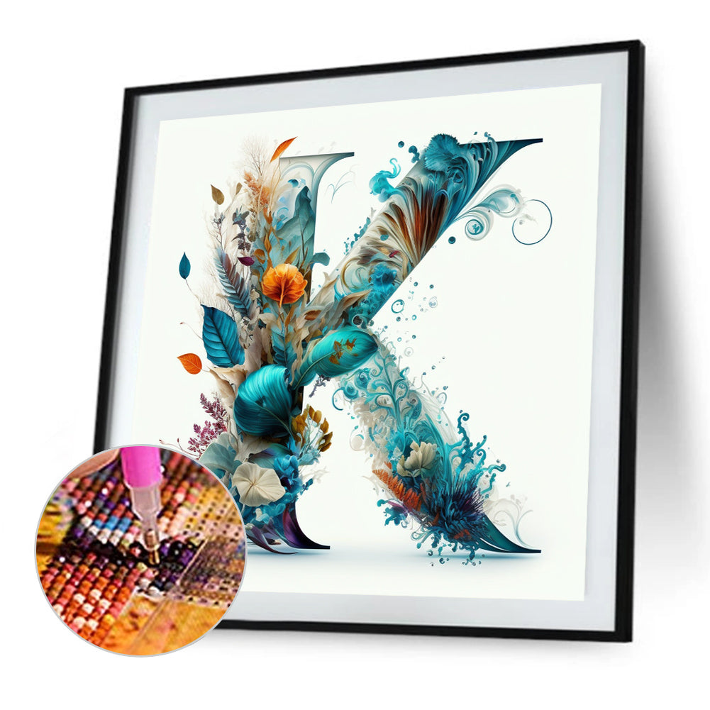 Letter - Full Round Drill Diamond Painting 30*30CM