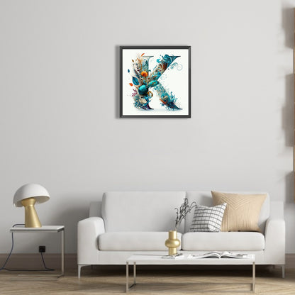 Letter - Full Round Drill Diamond Painting 30*30CM