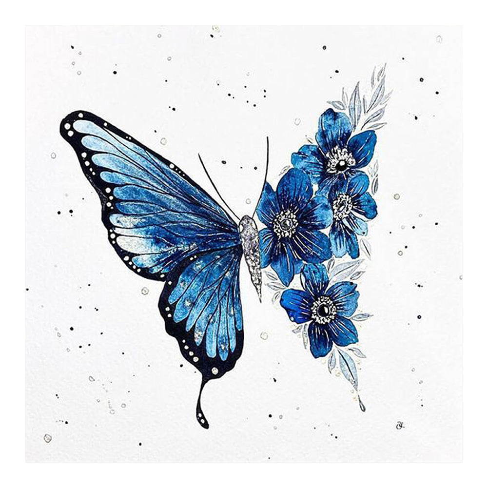 Butterfly - Full Round Drill Diamond Painting 40*40CM