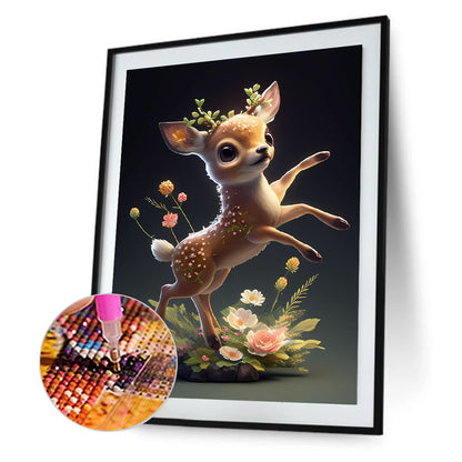 Elf Fawn - Full Round Drill Diamond Painting 30*40CM