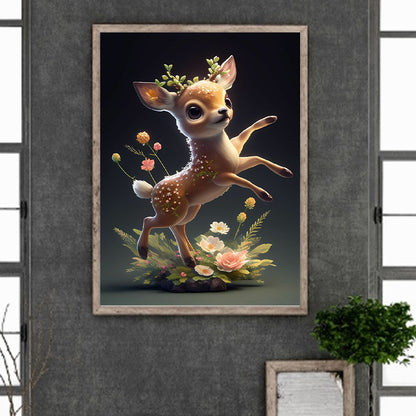 Elf Fawn - Full Round Drill Diamond Painting 30*40CM