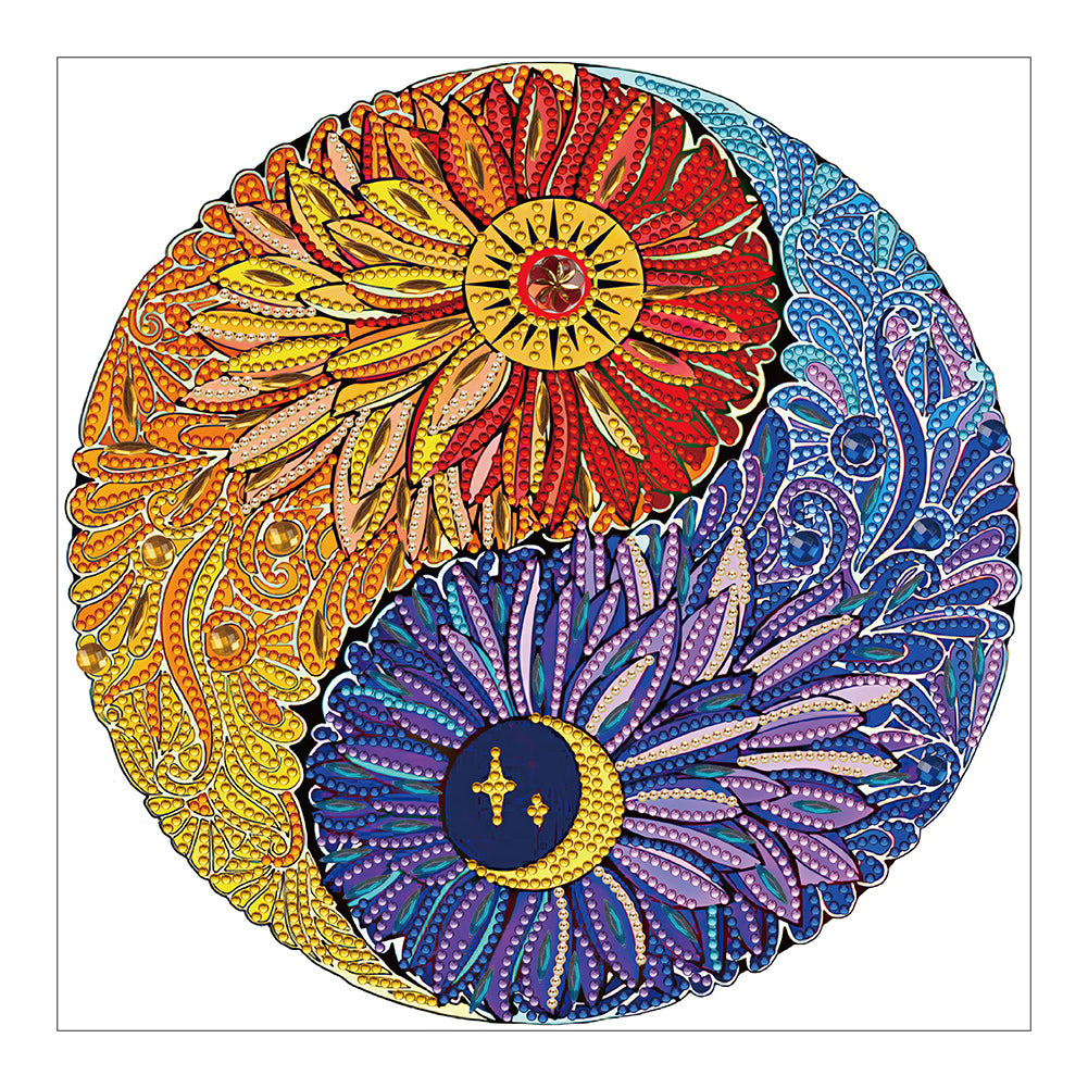 Diurnal Flower Ornament - Special Shaped Drill Diamond Painting 30*30CM