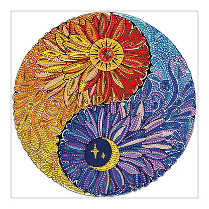 Diurnal Flower Ornament - Special Shaped Drill Diamond Painting 30*30CM