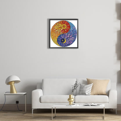 Diurnal Flower Ornament - Special Shaped Drill Diamond Painting 30*30CM