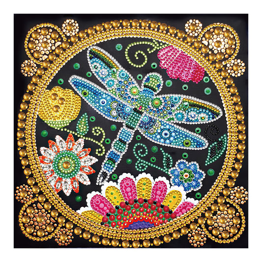 Dragonfly Style Crystal Figure - Special Shaped Drill Diamond Painting 30*30CM