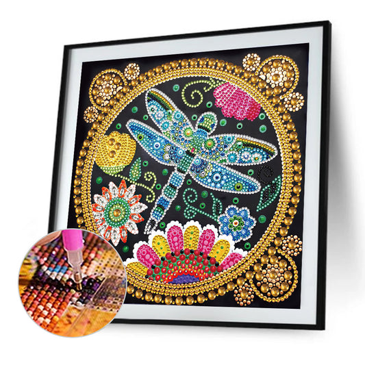 Dragonfly Style Crystal Figure - Special Shaped Drill Diamond Painting 30*30CM