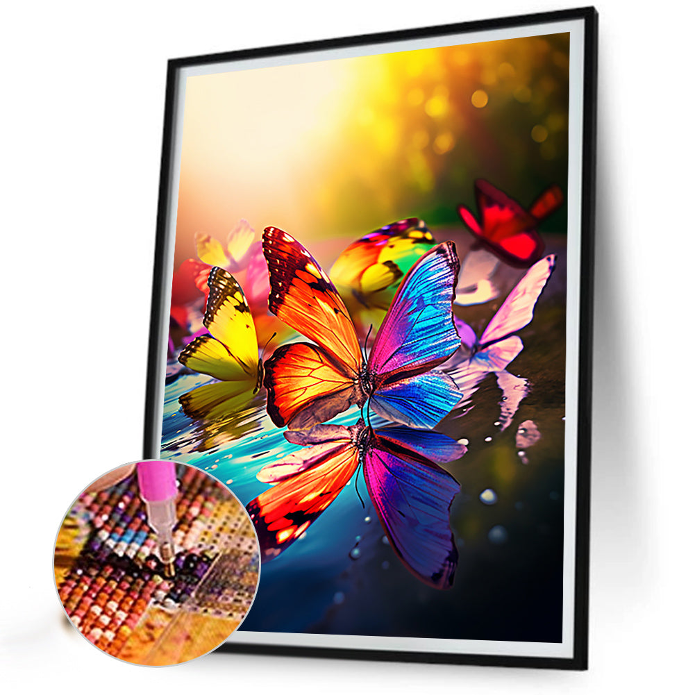 Butterfly - Full Round Drill Diamond Painting 30*40CM