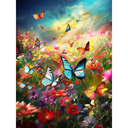 Butterfly - Full Round Drill Diamond Painting 30*40CM