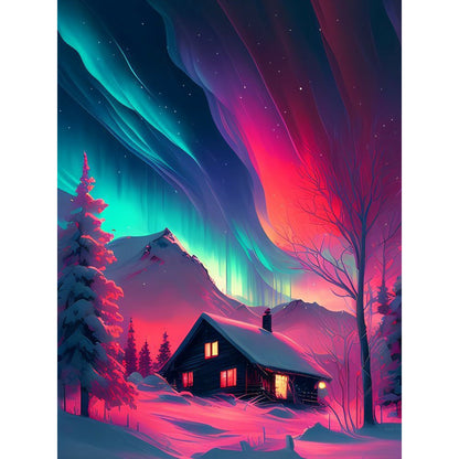 Glare Of Snow 30*40Ccm(canvas) full round drill diamond painting