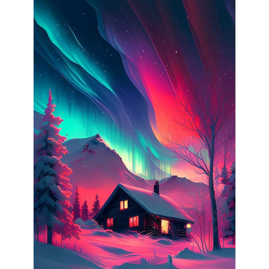 Glare Of Snow 30*40Ccm(canvas) full round drill diamond painting