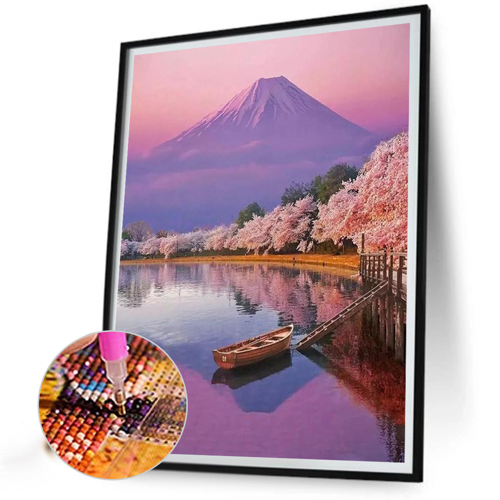 Landscape - Full Round Drill Diamond Painting 30*40CM