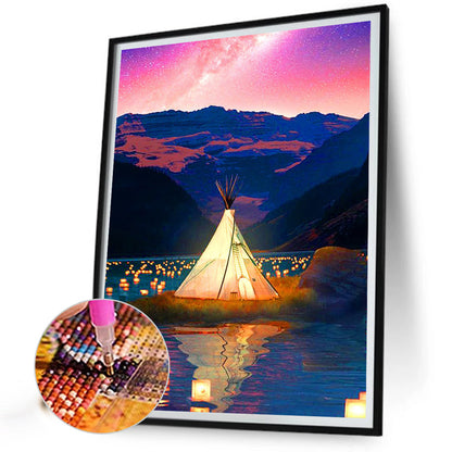 Landscape - Full Round Drill Diamond Painting 30*40CM