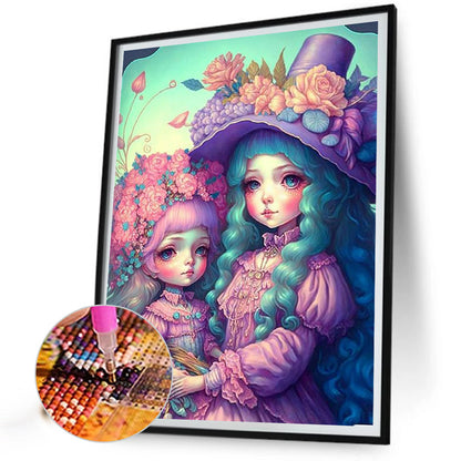 Flower And Fruit Sisters - Full Round Drill Diamond Painting 30*40CM