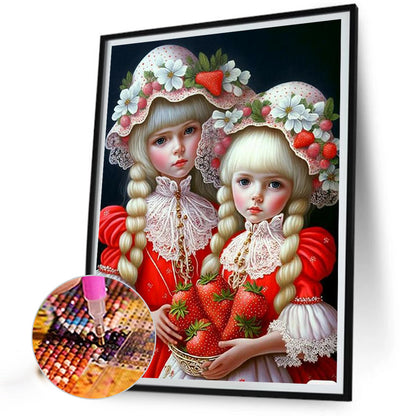 Flower And Fruit Sisters - Full Round Drill Diamond Painting 30*40CM