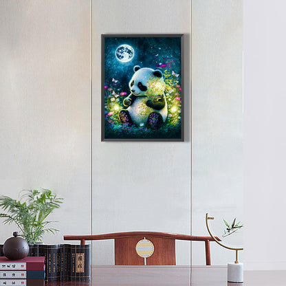 Moonlight Panda - Full Round Drill Diamond Painting 30*40CM