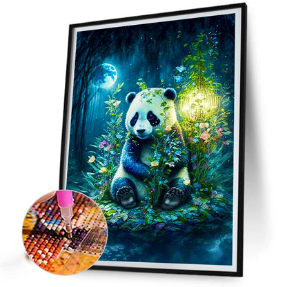 Moonlight Panda - Full Round Drill Diamond Painting 30*40CM