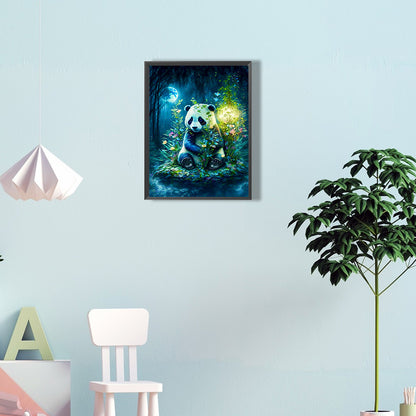 Moonlight Panda - Full Round Drill Diamond Painting 30*40CM