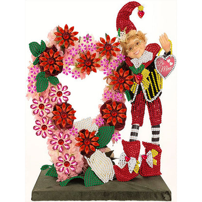 Valentine Elf - Special Shaped Drill Diamond Painting 30*40CM