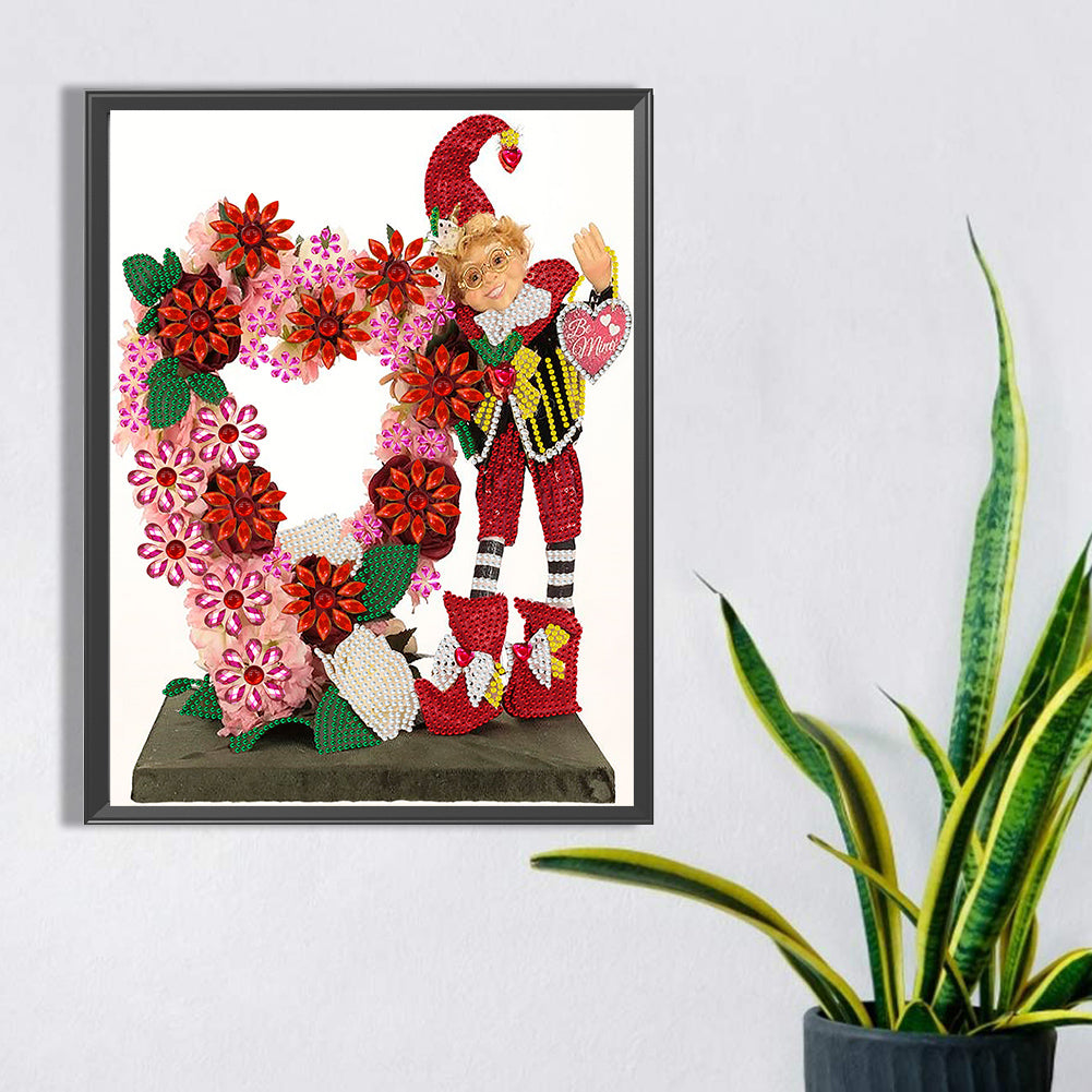 Valentine Elf - Special Shaped Drill Diamond Painting 30*40CM