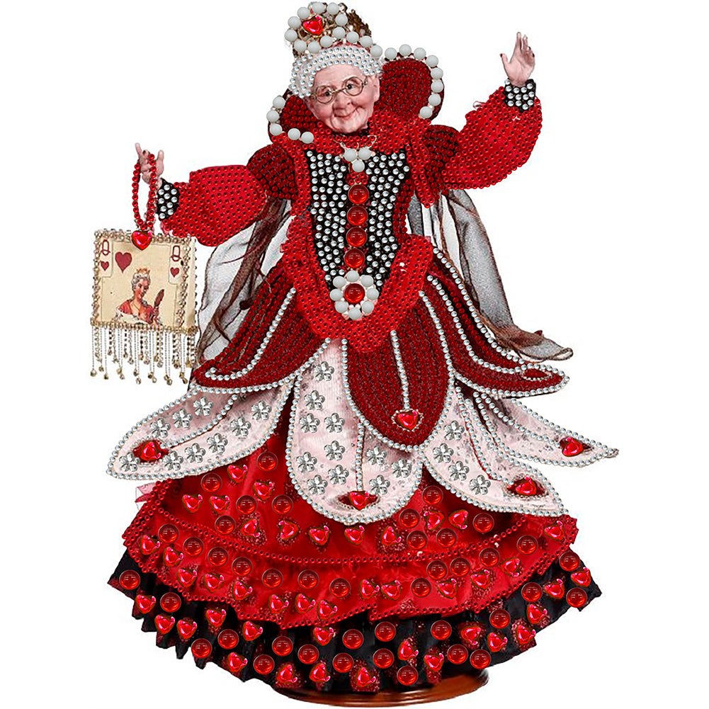 Queen Of Hearts - Special Shaped Drill Diamond Painting 30*40CM