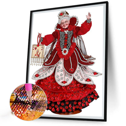 Queen Of Hearts - Special Shaped Drill Diamond Painting 30*40CM