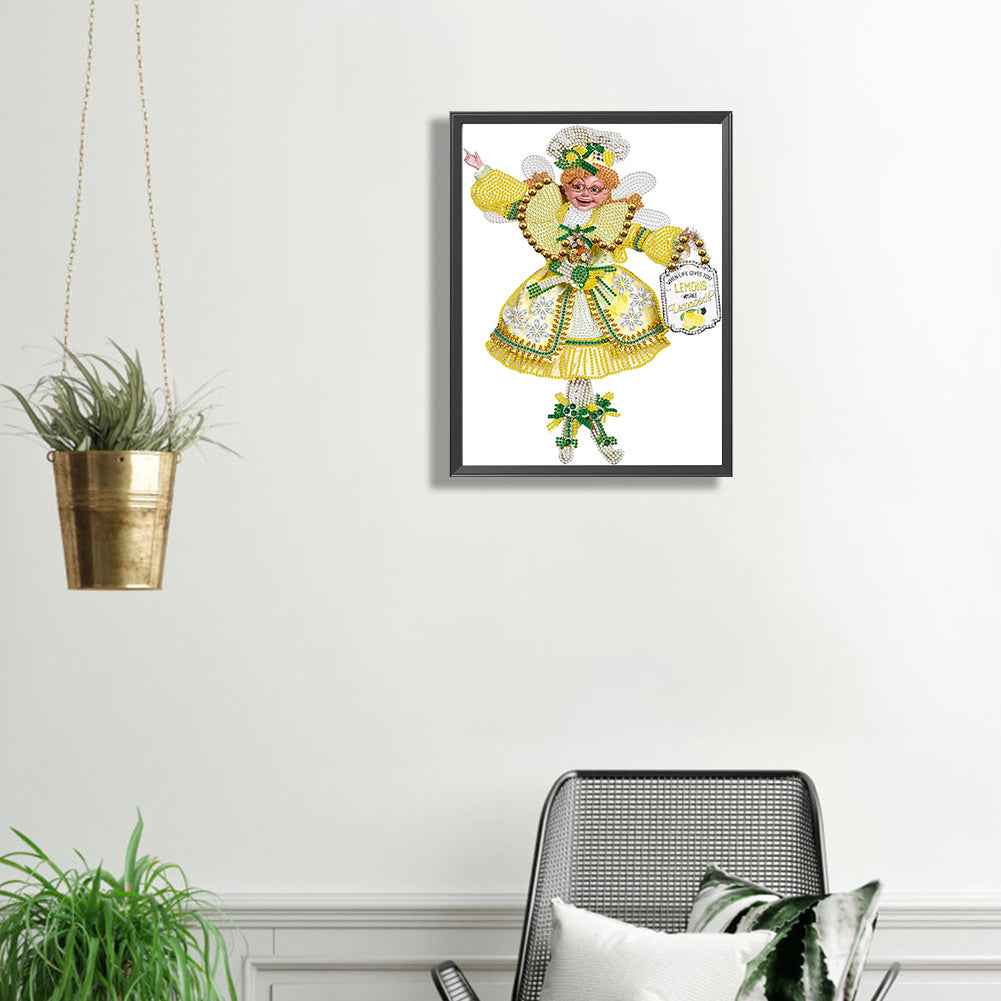 Lemonade Elf - Special Shaped Drill Diamond Painting 30*40CM