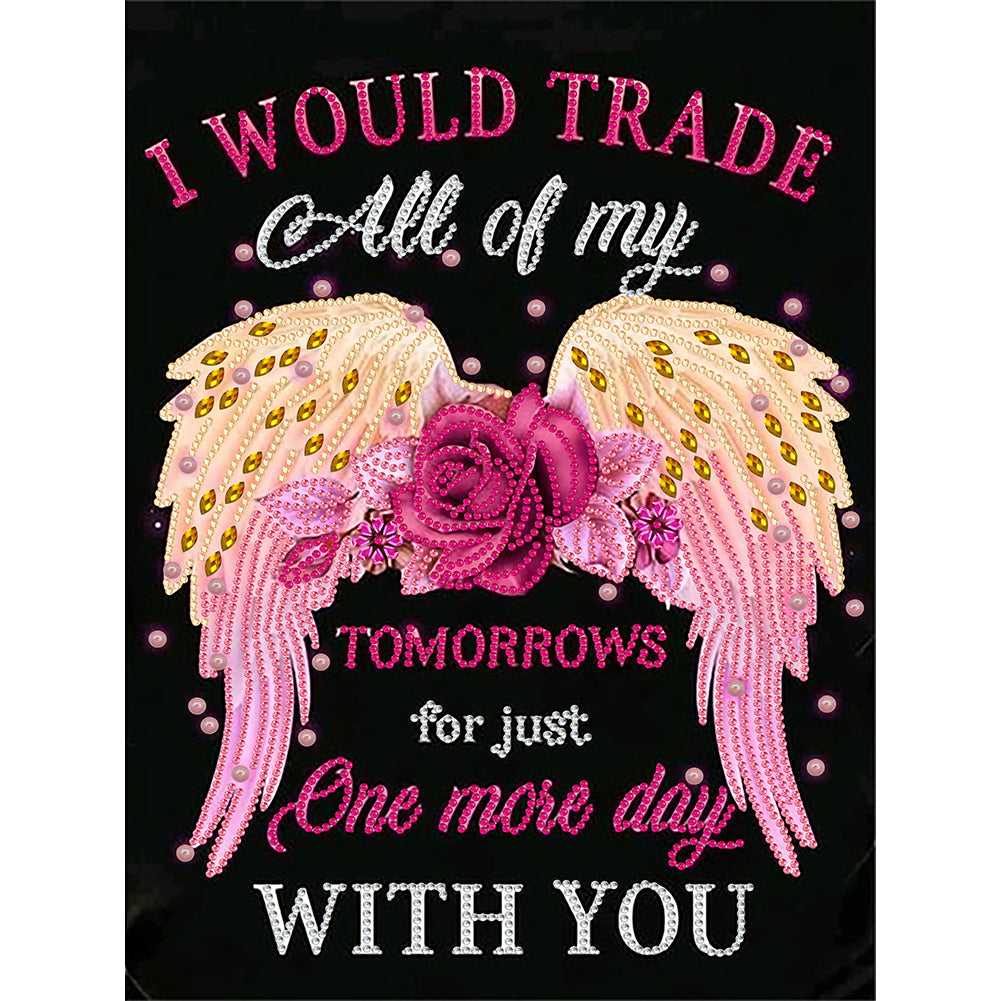 English Letter - Special Shaped Drill Diamond Painting 30*40CM