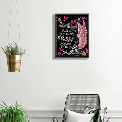 English Letter - Special Shaped Drill Diamond Painting 30*40CM