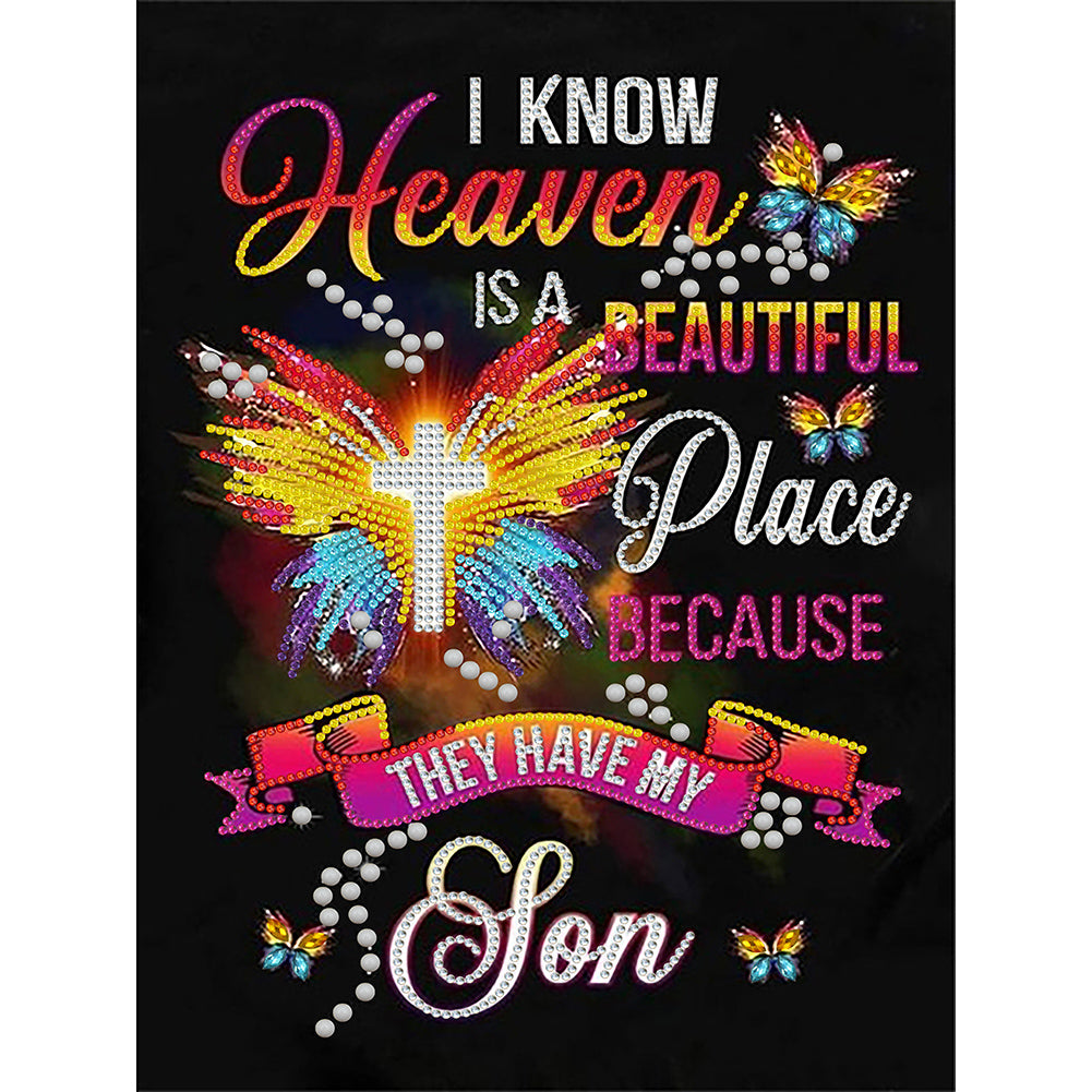 English Letter - Special Shaped Drill Diamond Painting 30*40CM