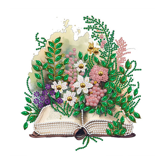 Art Flower Book - Special Shaped Drill Diamond Painting 30*30CM