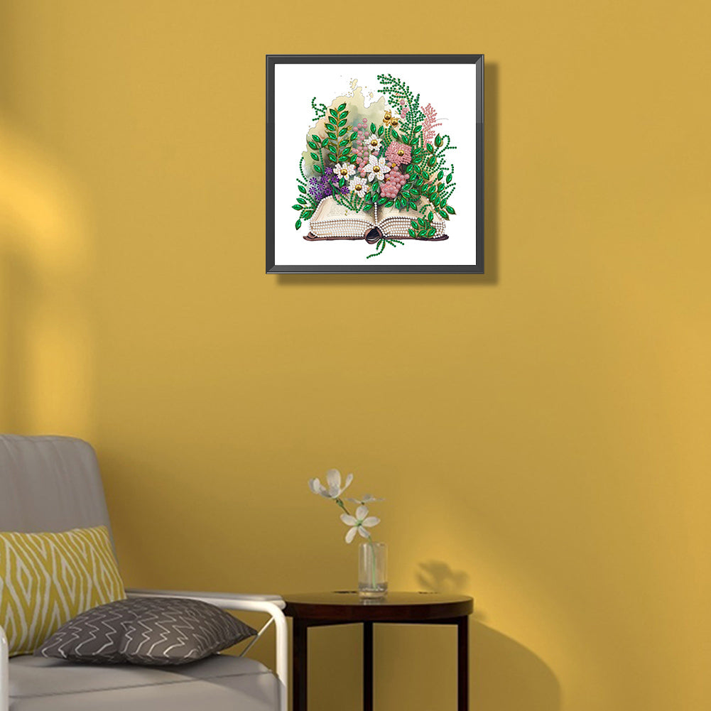 Art Flower Book - Special Shaped Drill Diamond Painting 30*30CM