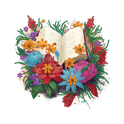 Art Flower Book - Special Shaped Drill Diamond Painting 30*30CM