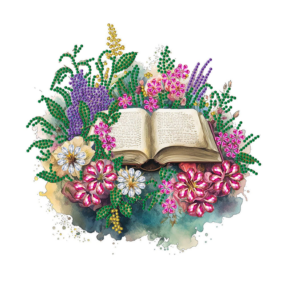 Art Flower Book - Special Shaped Drill Diamond Painting 30*30CM