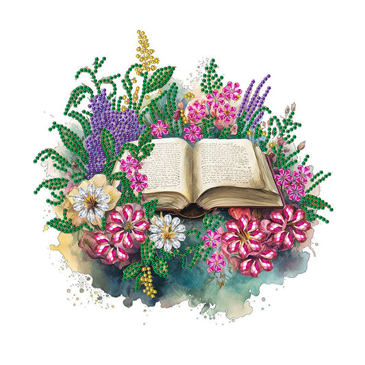 Art Flower Book - Special Shaped Drill Diamond Painting 30*30CM