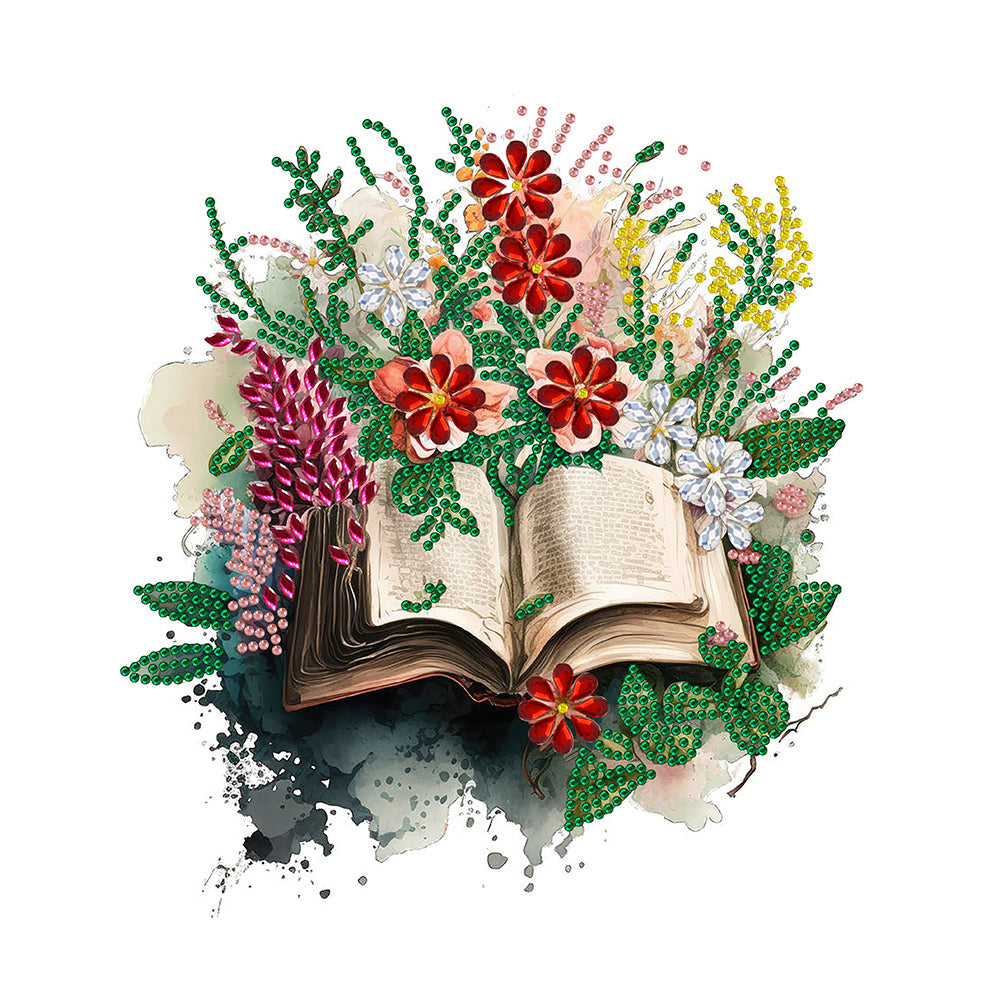 Art Flower Book - Special Shaped Drill Diamond Painting 30*30CM