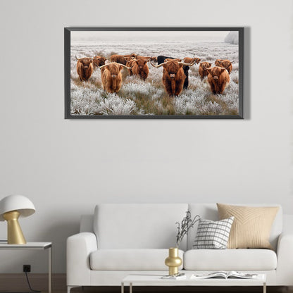 Highland Yak - Full Round Drill Diamond Painting 80*40CM
