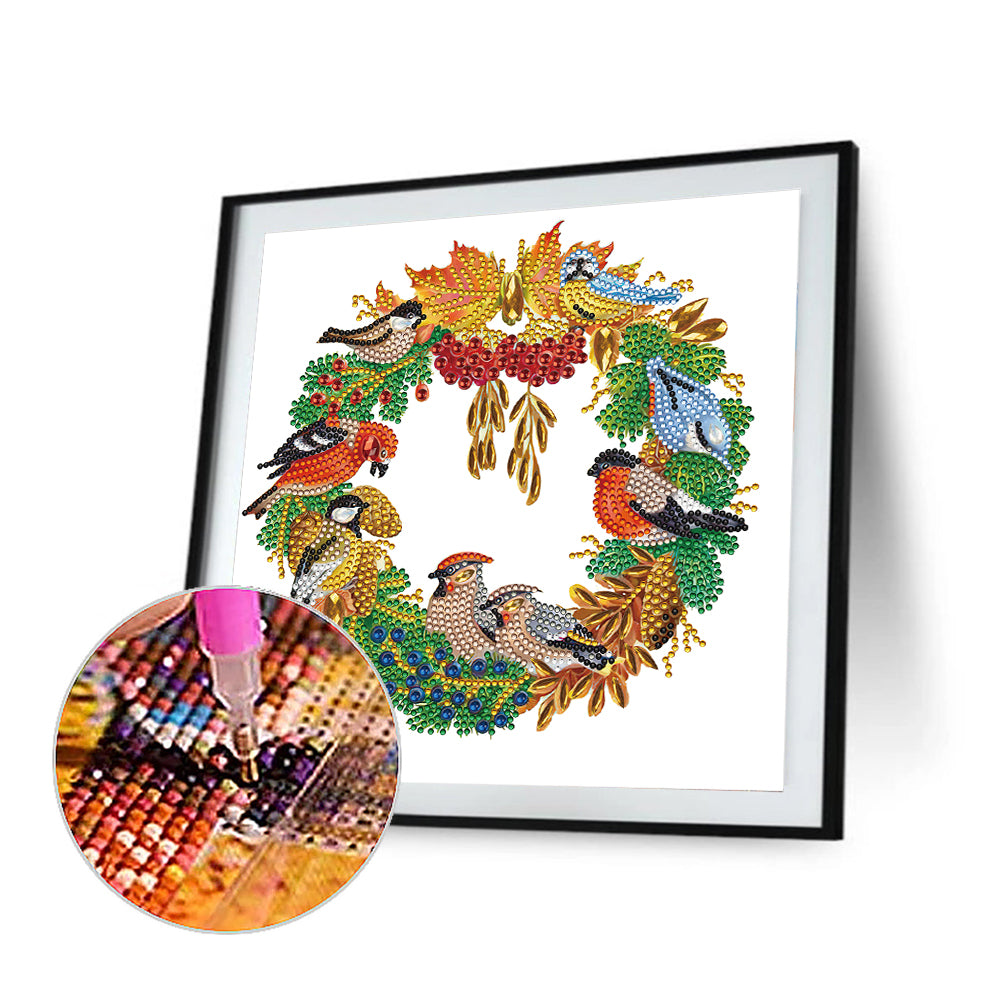 Bird Garland - Special Shaped Drill Diamond Painting 30*30CM